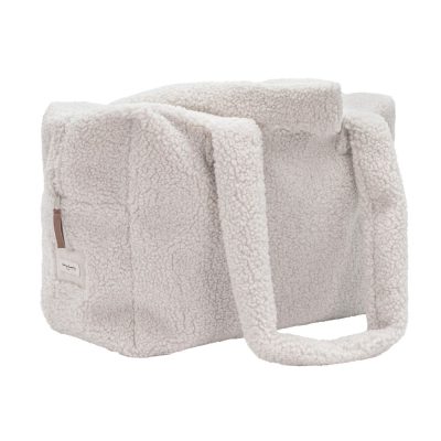 Sac bagage en fausse fourrure VADROUILLE Beige