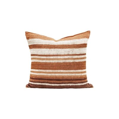 Coussin 50 x 50 cm en crochet, modèle TRIBU coloris Cusco