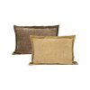 coussin bi color 40x60 ZORRO NOISETTE MACADAMIA refuge and flowers fiche produit 1