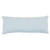 Coussin en lin 30x70, modèle uni, SMOOTHIE, brut- coloris Aqua