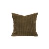 Coussin en velours côtelé LOOM coloris ARMY thème Fleur de Velours - plie