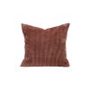 Coussin en velours côtelé LOOM coloris CINNAMON thème Fleur de Velours - plie