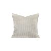 Coussin en velours côtelé LOOM coloris IVORY thème Fleur de Velours - plie