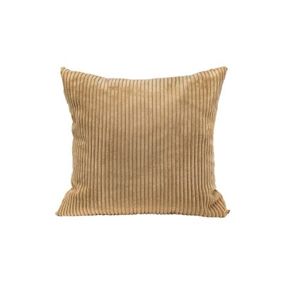 Coussin en velours côtelé LOOM coloris SAND thème Fleur de Velours