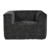 Fauteuil en velours 1 place CUB Anthracite