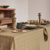 Nappe en coton à carreaux, Marta, Grano, serviette de table en coton à carreaux, coloris Grano, thème Mama Mia