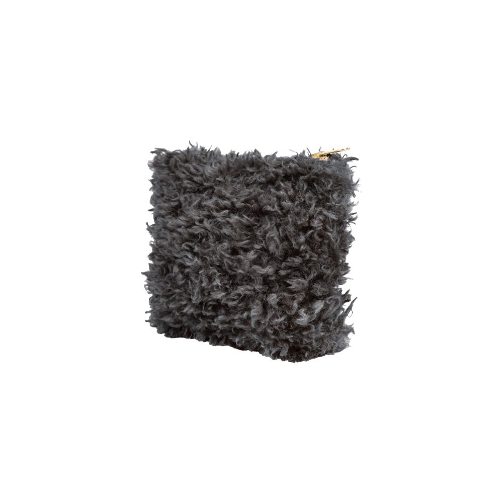 Pochette en fausse fourrure 1 Pochette en fausse fourrure ZERRA Dark Grey