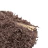 Pochette en fausse fourrure, fermeture zippée