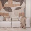 Coussin et plaid en lin lavé du thème FARM LIFE coloris Sable