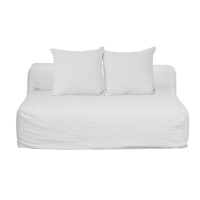 Canapé en lin 3 places en lin URBAN GEEK White