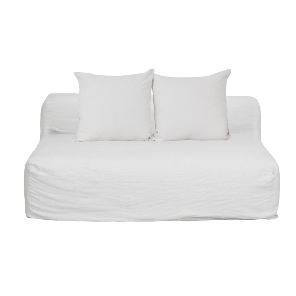 Canapé 3 places en lin 1 Canapé en lin 3 places en lin URBAN GEEK White