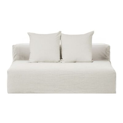 Canapé en lin 3 places en lin URBAN GEEK Chalk