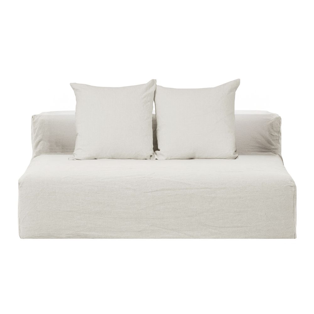 Canapé 3 places en lin 1 Canapé en lin 3 places en lin URBAN GEEK Chalk