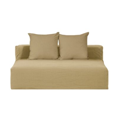 Canapé en lin 3 places en lin URBAN GEEK Savane