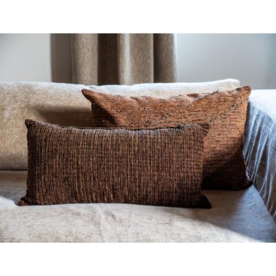 Alternative view of Housse de coussin en velours bi-face 30x60 cm