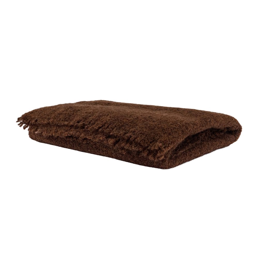 Plaid avec laine uni 1 Plaid en laine uni MOLIERE Brownie