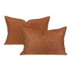 Coussin uni texturé modèle TAORMINA coloris Sierra