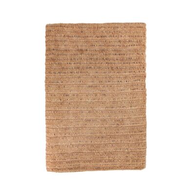 Plaid en coton crocheté, modèle TOBAGO coloris Sand