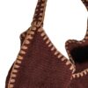 Sac en jute porté épaule NOMAD, coloris Plum, thème Jute - zoom matière