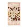 Serviette de bain ou de plage en éponge 550g à motifs fleuris ambiance 70s, DOLL, coloris Cuba, thème Tulum, à plat