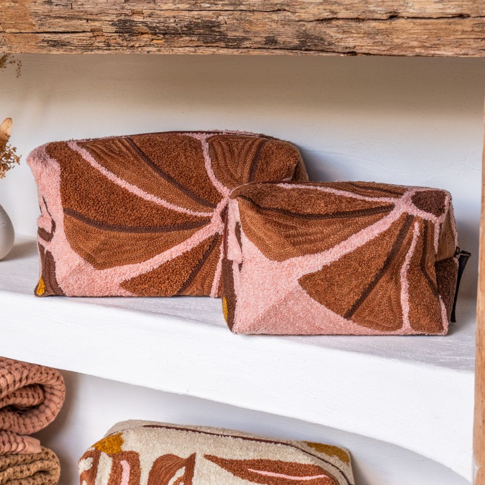Trousses de toilette CLARK Medium et Small Rose