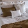 coussin en coton HAROLD HARRY HABY BRONZE NATUREL CRAFT fiche produit packshot