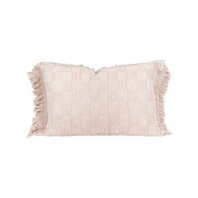 Coussin en coton alvéolé FARMER Nude