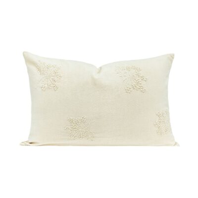 coussin en coton flammé 40x60cm DOMINGO coloris Natural thème Douce Hacienda