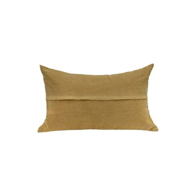 Coussin en lin 25X40cm, HYPOLITE, coloris BUTTERNUT, thème HANDMADE