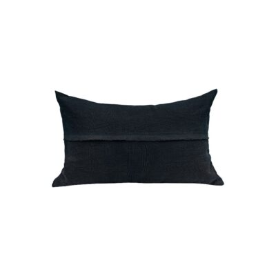 Coussin en lin 25X40cm, HYPOLITE, coloris NIGHT/NUIT, thème HANDMADE