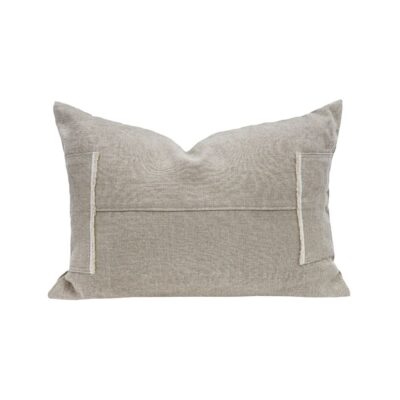 Coussin en lin 40x60cm, HECTOR, coloris NATUREL, thème HANDMADE