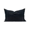 Coussin en lin 40x60cm, HECTOR, coloris NIGHT/NUIT, thème HANDMADE