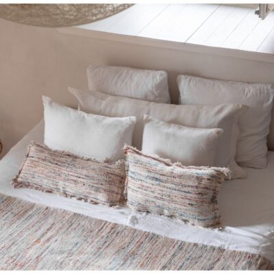 Linge de maison thèmes FARM LIFE et CASA RIO sur linge en lin DONA DOLLAR DOLBY Blanc