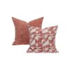 Coussin en velours bi-face ZACK Rosetta