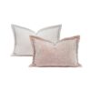 Coussin en velours bi-face ZORRO Poudre