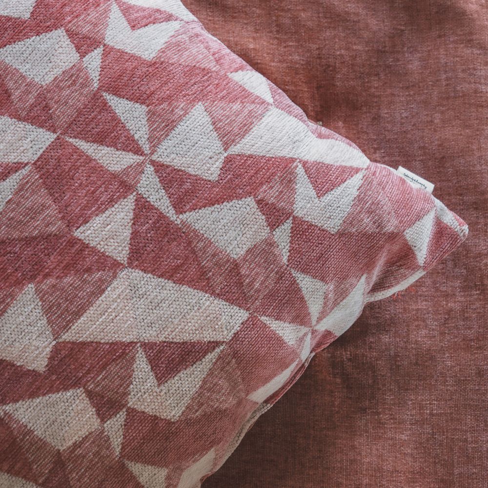 Coussin en velours bi-face 50x50 cm 2 Coussin carré en velours ZACK Rosetta