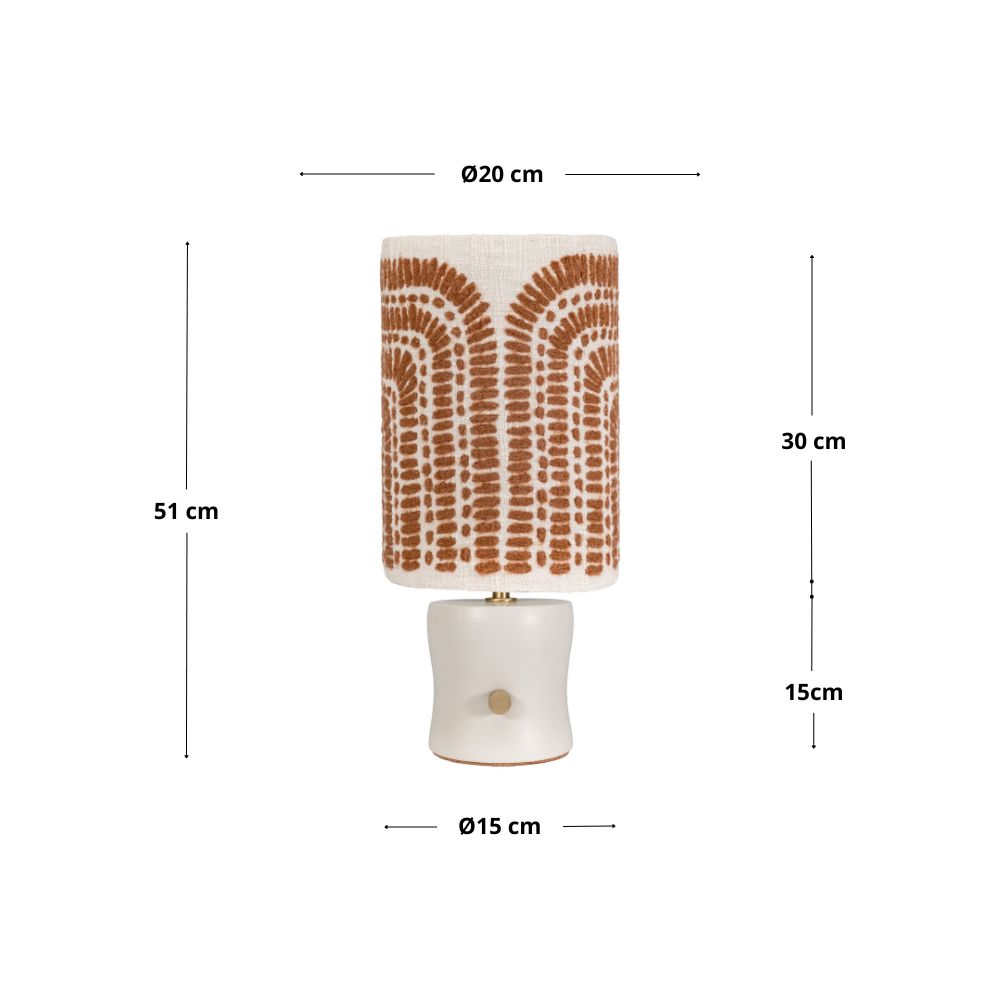 Croquis dimensions lampe/abat-jour PSYCHOSE