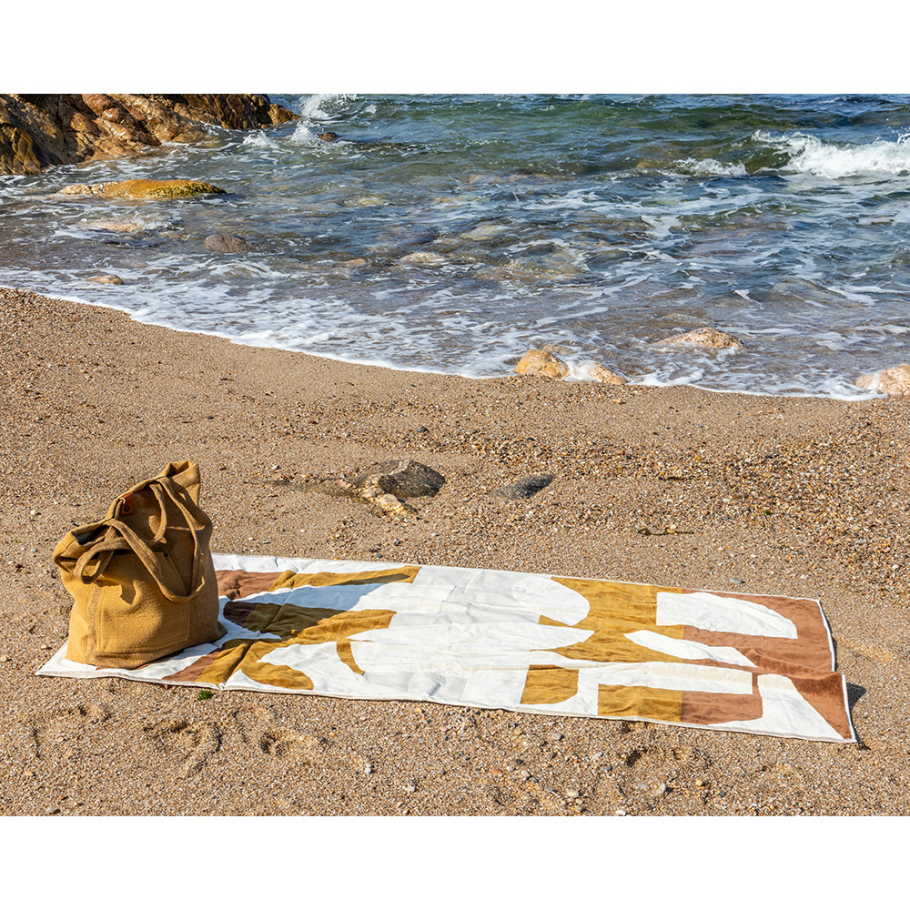 Drap de plage en éponge 100x180cm 5 Serviette de plage en éponge DATE