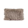 Coussin en fausse fourrure FLAVIE Sand
