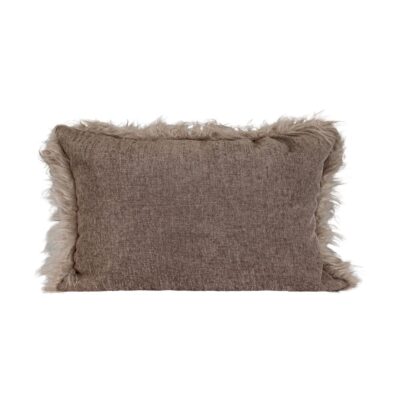 Coussin en fausse fourrure FLAVIE verso