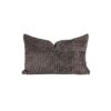 Coussin en velours côtelé 25 x 40 cm - HUDSON Cacao