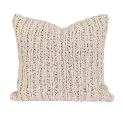 Coussin en tricot en laine 80x80cm CRUNCHY