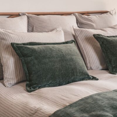Alternative view of Housse de coussin en velours bi-face 40x60 cm