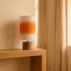 Abat-jour en coton flammé INDIANA Tangerine