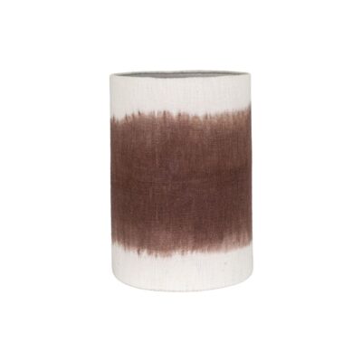 Abat-jour en coton flammé INDIANA Choco
