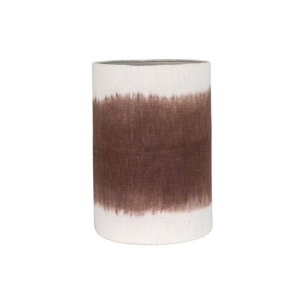 Abat-jour en coton flammé 1 Abat-jour en coton flammé INDIANA Choco