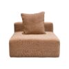 Chauffeuse 1 personne en jacquard URBAN SOLO Cognac
