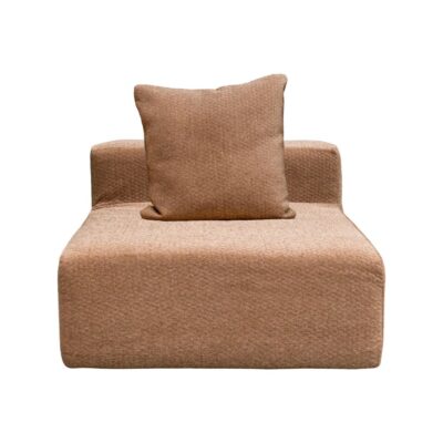 Chauffeuse 1 personne en jacquard URBAN SOLO Cognac