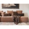 Canapé modulable en jacquard URBAN SOLO Cognac