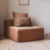 Chauffeuse 1 personne en jacquard URBAN SOLO Cognac